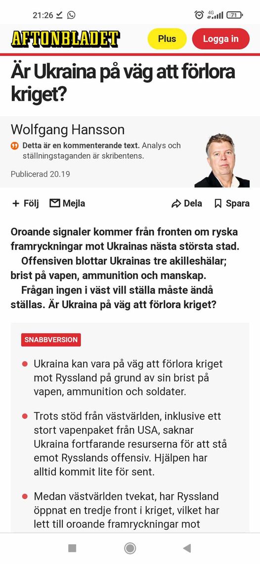 Woffie & Ukrainsk Måstefråga