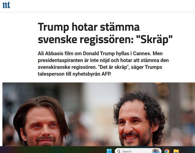 Trump Hotar Stämma Svenskiransk Filmregissör