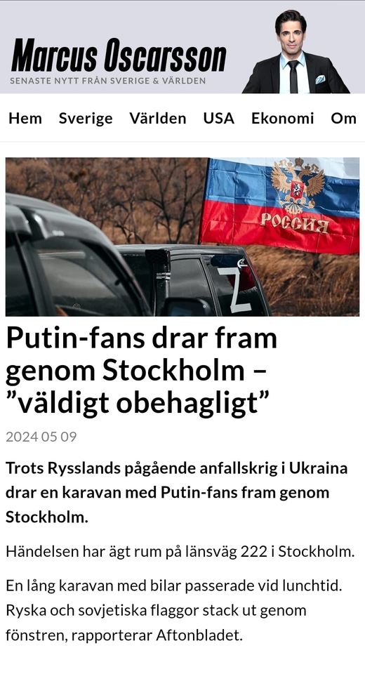 Obehagligt I Stockholm