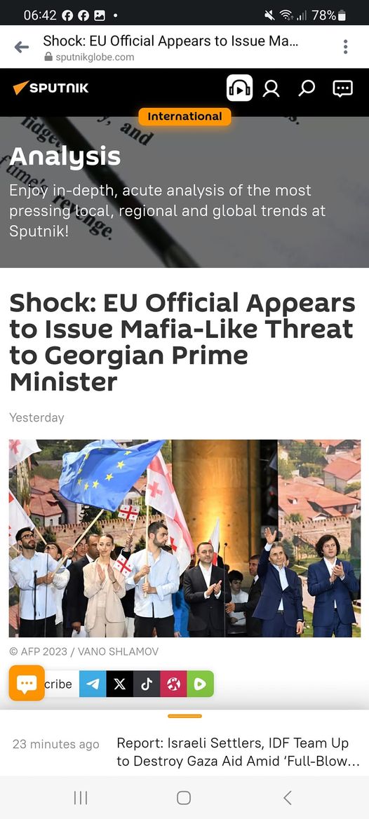 EU-Topp "Varnar" Georgiens PM