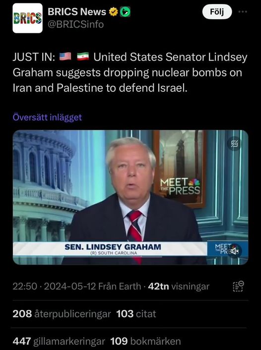 Lindsey Föreslår Atombomber