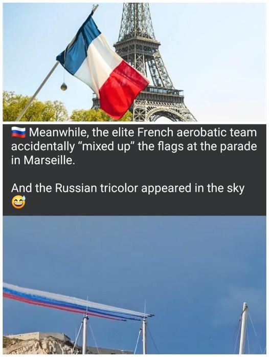 Flygande Ryska Färger I Frankrike