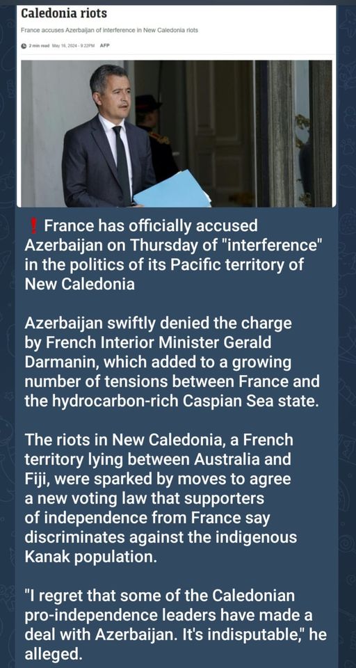 Frankrike & Azerbaijan I Nya Caledonien