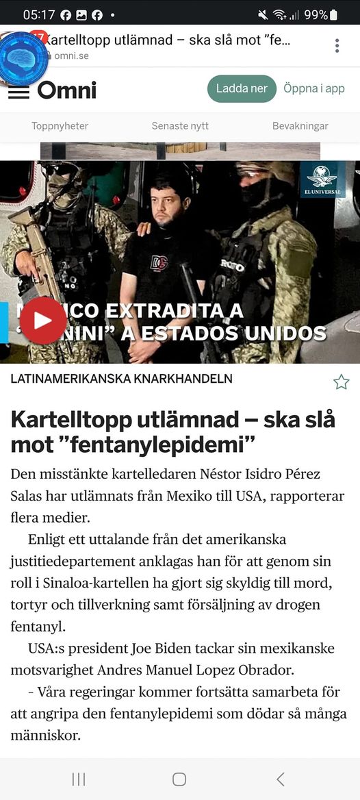 Mexico Utlämnar Kartelledare Till USA