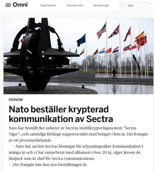 Sectra AB & Nato