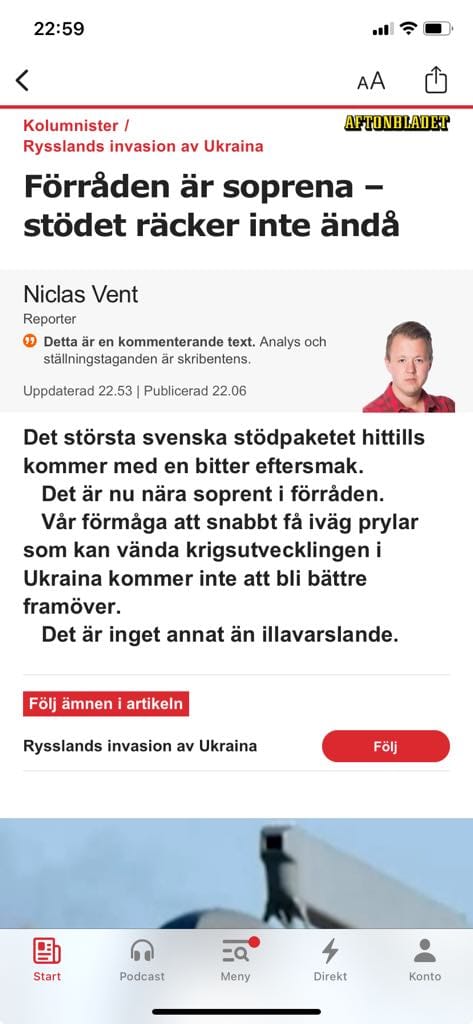 Otillräckligt Stöd & Soprena Förråd