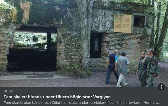 Skelett Funna Under Hitlers Varglya