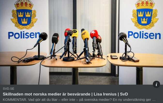 Besvärande Nordisk Medieskillnad I SvD