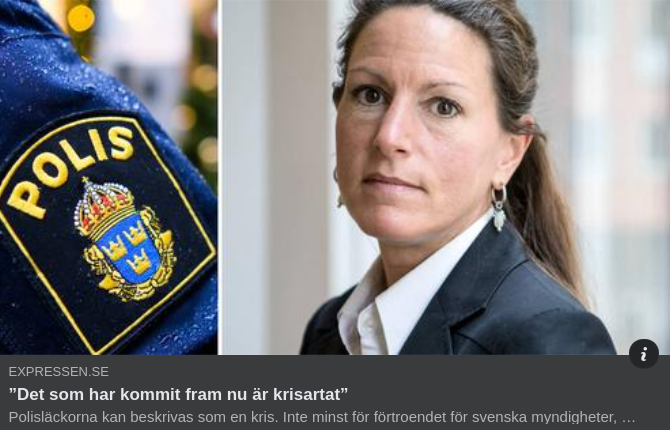 Krisartad Poliskorruption I Expressen