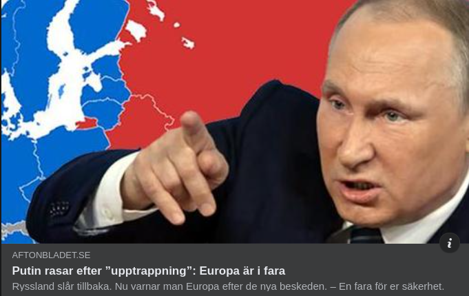 Europavarnande Ryssland I Aftonslasket