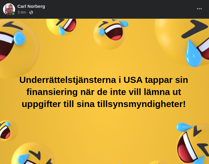 Finansieringstappande Underrättelsetjänster