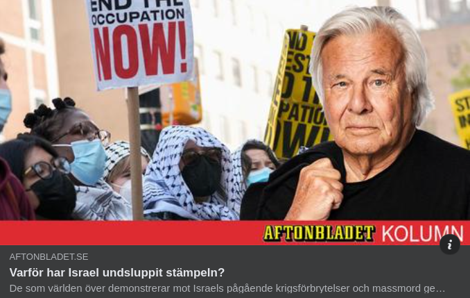 Guillou, Israel & Folkmord Som Söndagslektyr