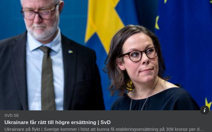 Högre Ersättning För Ukrainare