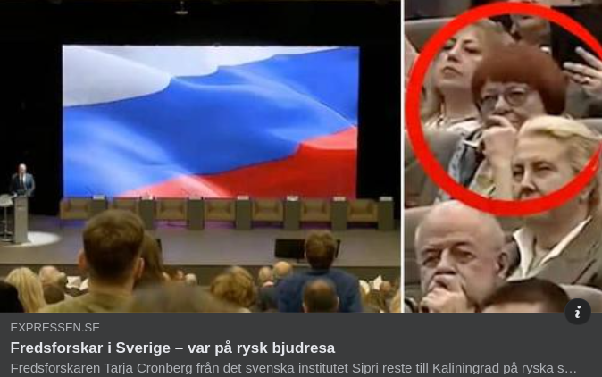 Fredsforskare På Rysk Bjudresa I X-Pressen