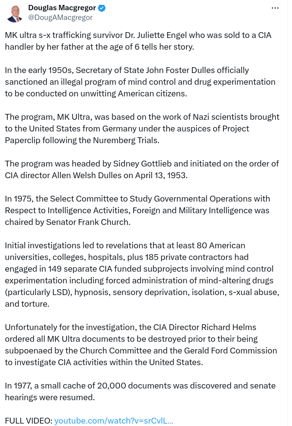 Macgregor Tar Upp MK Ultra