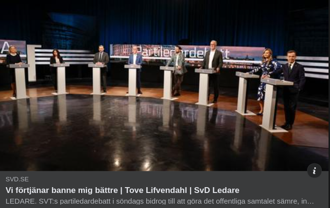 Tove & Partiledardebatten