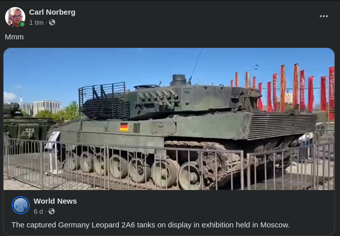 Tysk Leopard Utställd I Moskva