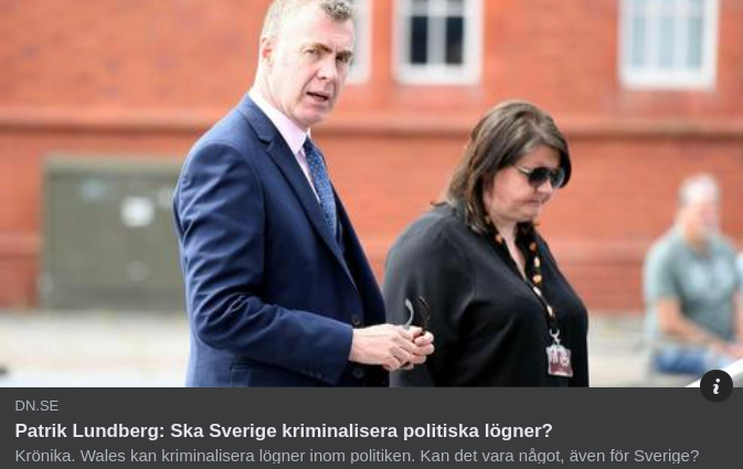 Kriminalisera Politiska Lögner