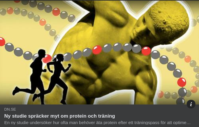 Mytspräckande Protein-Träningsstudie I DN