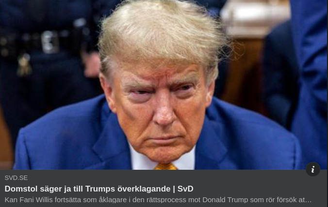 Trumps Överklagan Ska Höras