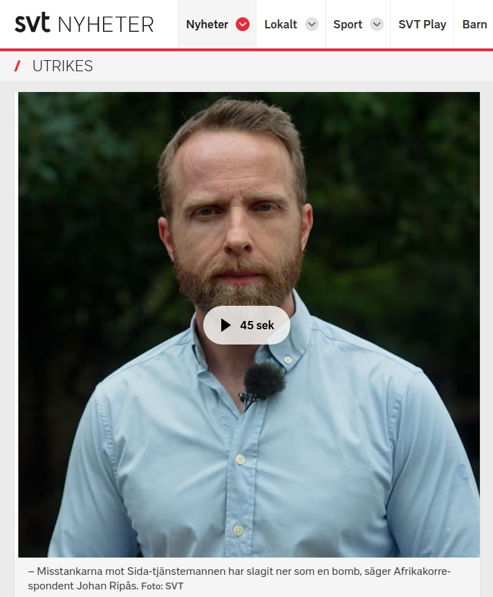 Mutmisstänkt SIDA-Tjänsteman