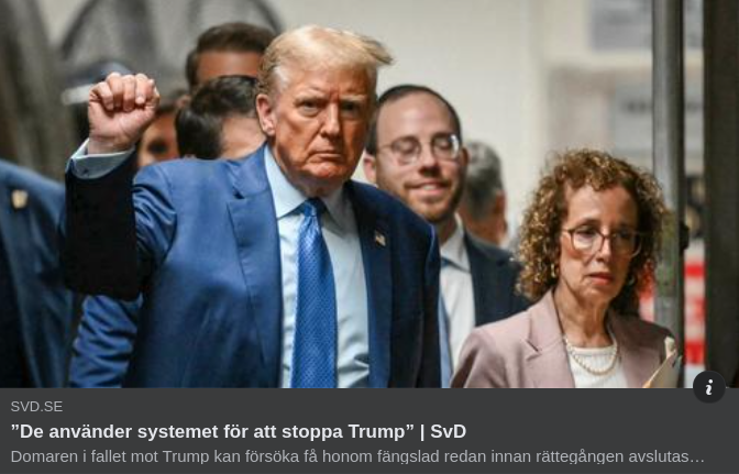 Systemet Mot Trump I SvD