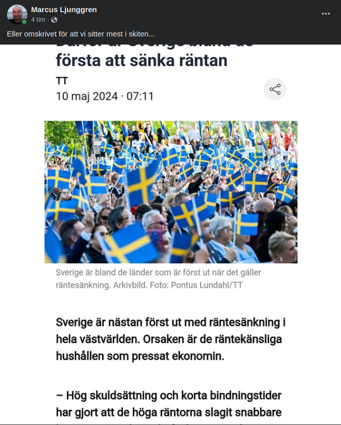 Svensk Räntesänkningsorsak