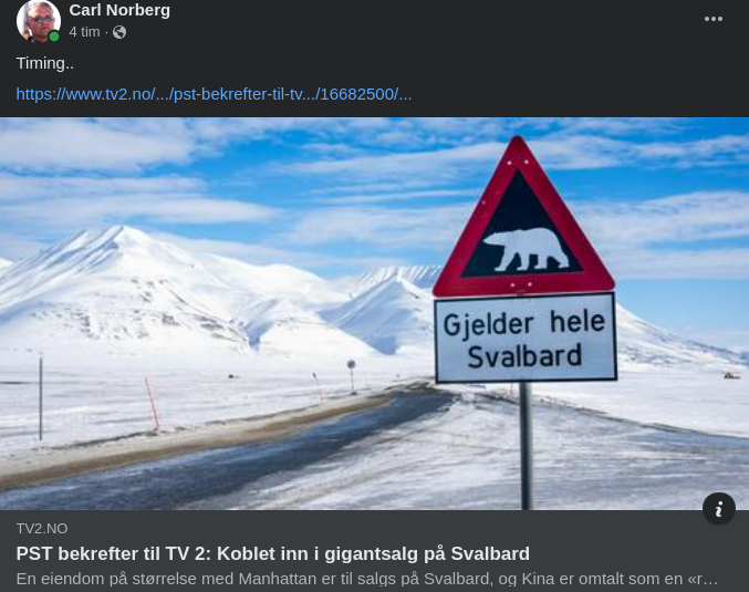 Kinesiskt Ö-Köp?..