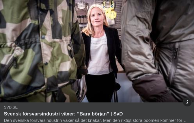 Växande Svensk Vapenindustri