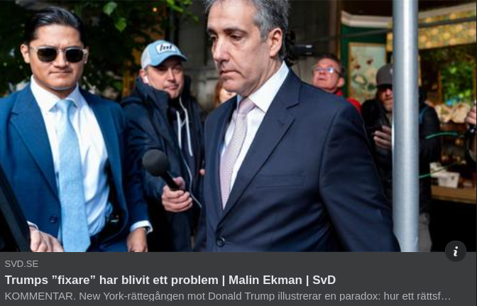 Svensk Media & Trumps "Fixare"