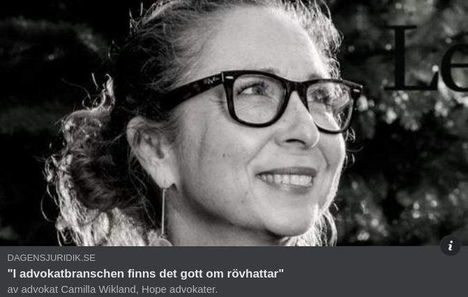 Gott Om Rövhattar I Advokatkretsar