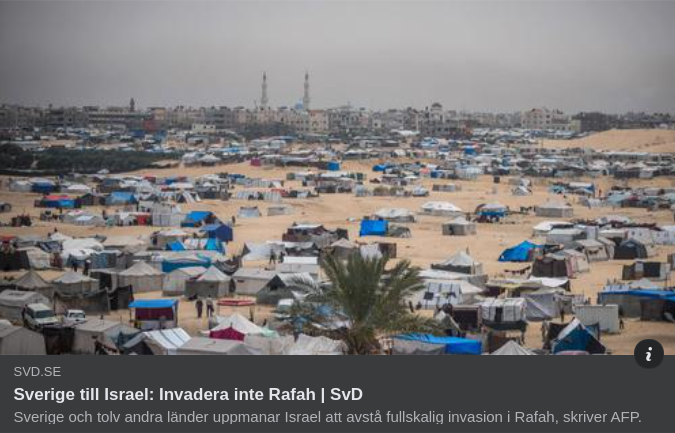 Uppmanad Israelisk Regering