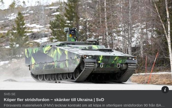 Ukrainakriget & CV90-Efterfrågan