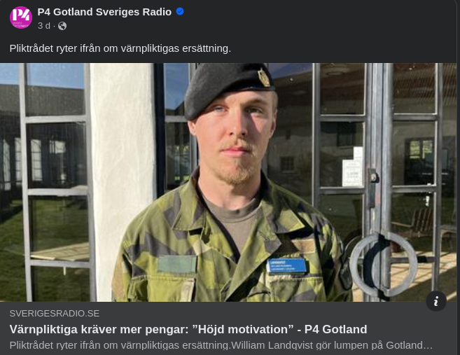Svensk Värnpliktsmotivation