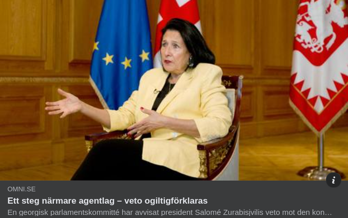 Ogiltigförklarat Veto I Georgien