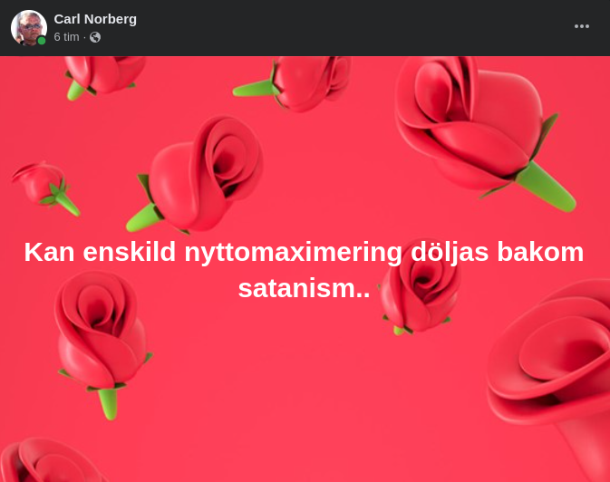 Satanism & Enskild Nyttomaximering