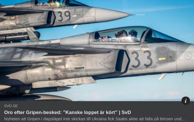 Svensk Gripen-Oro