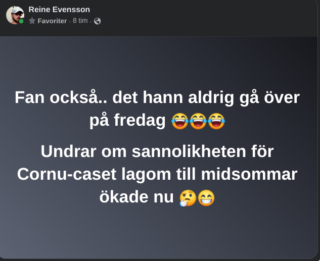 Sannolikhetsökande Cornu-case