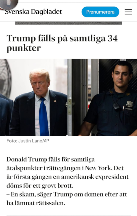 Trump-domen i SvD