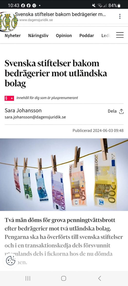 Svenska Stiftelser & Bedragna Utländska Företag