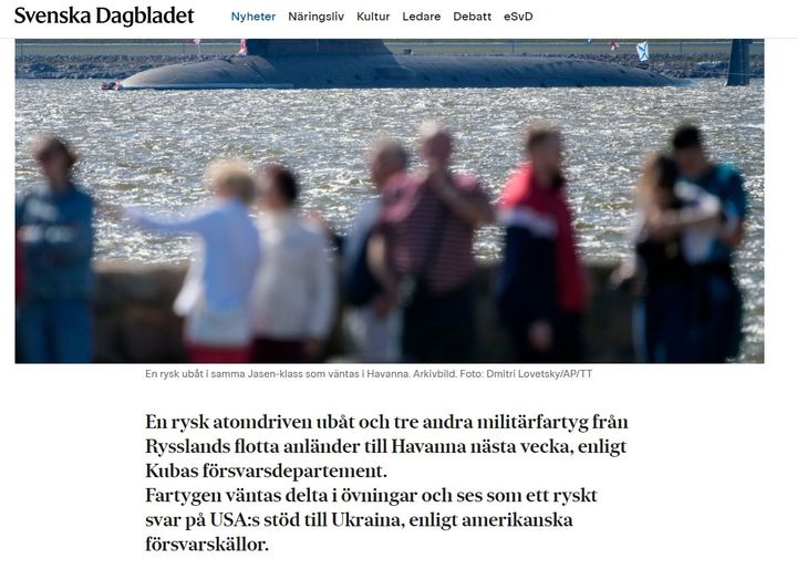 Ryska Militärfartyg Till Havanna