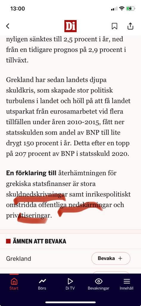 En Förklaring Till Grekiska Statsfinansers Återhämtning