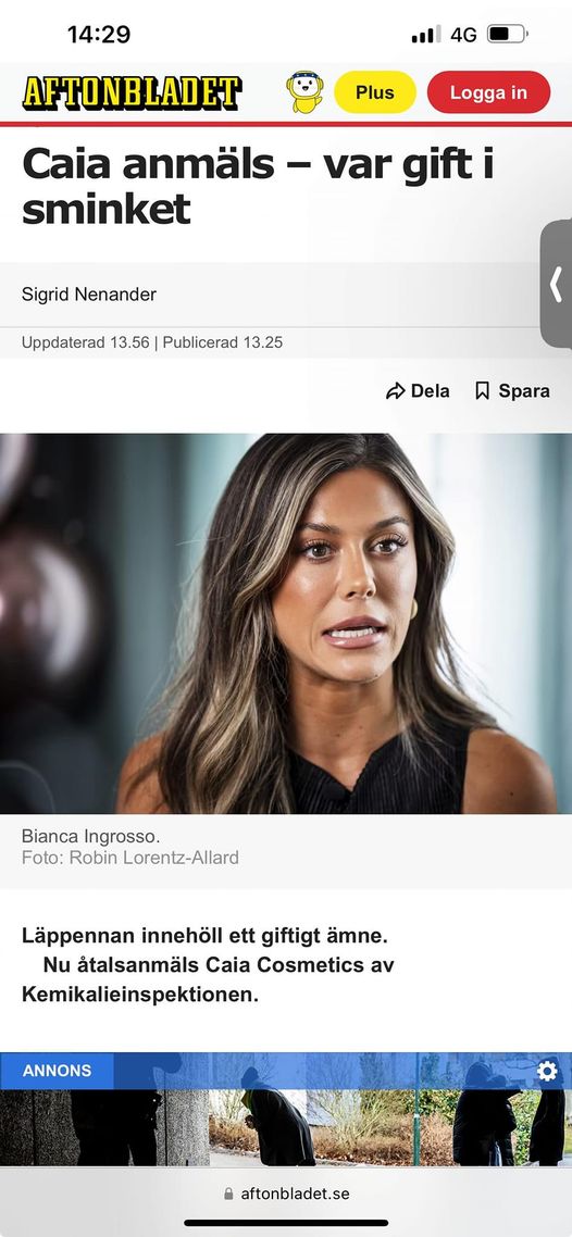 Anmäld För Giftsmink