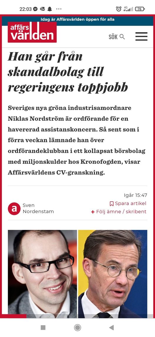 Från Miljonskulder Till Grön Industrisamordnare