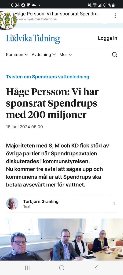 Spendrupsvatten I Ludvika