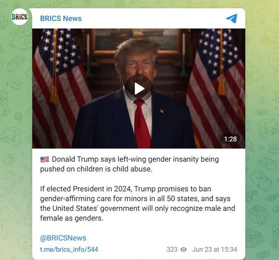 Könsigenkännande Trump