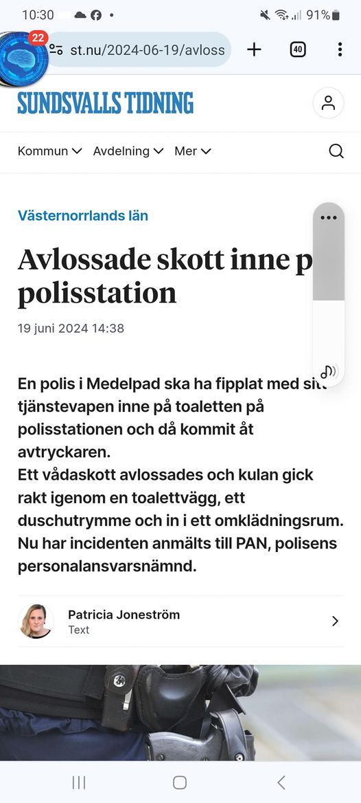 Vapenfipplande Toalettpolis