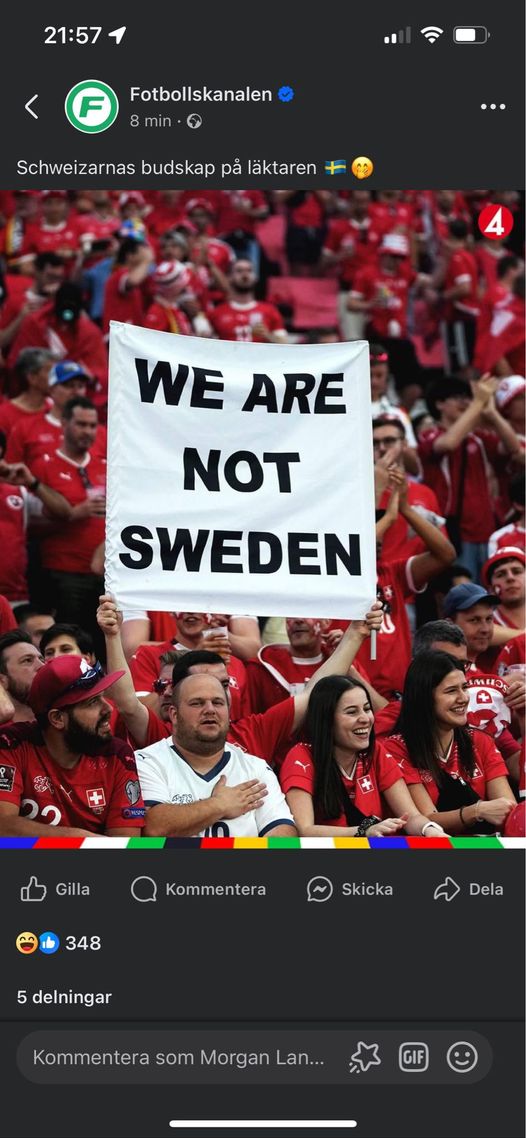 Schweiz Inte Sverige..