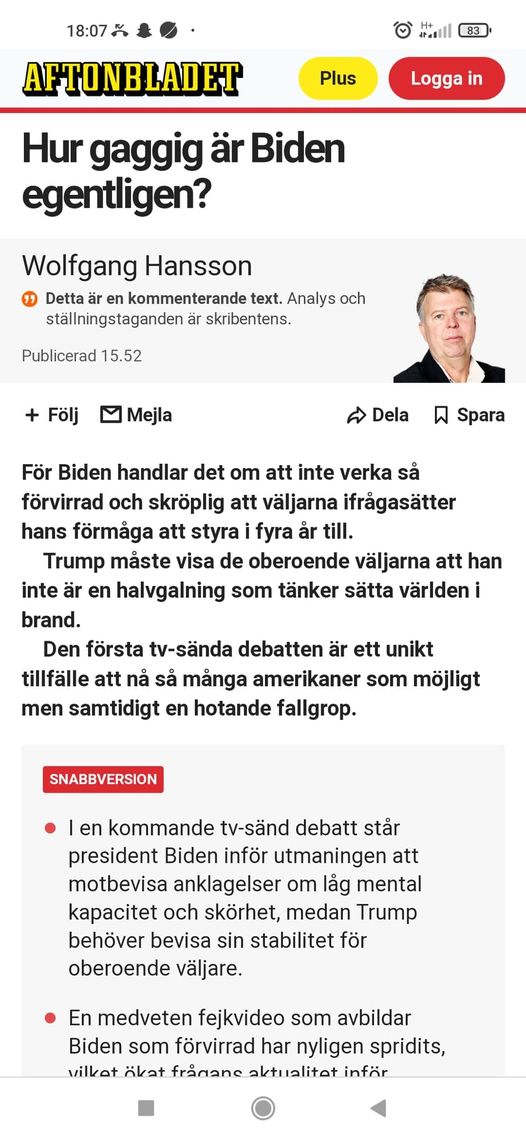 Biden - Trump Debatten..