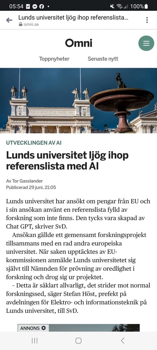 AI-Ljugande På Lunds Universitet